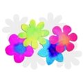 Roylco Roylco Die-Cut Flowers Color Diffusing Paper With 4 Shapes - White; Pack 80 409337